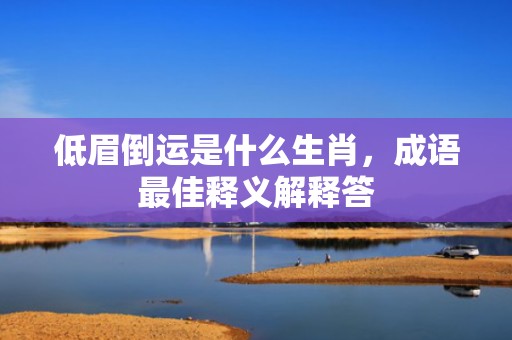 低眉倒运是什么生肖，成语最佳释义解释答