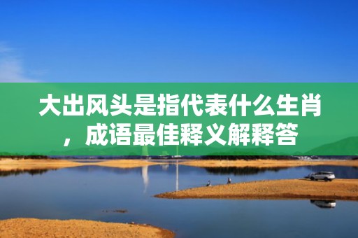 大出风头是指代表什么生肖，成语最佳释义解释答插图
