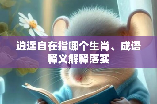 逍遥自在指哪个生肖、成语释义解释落实