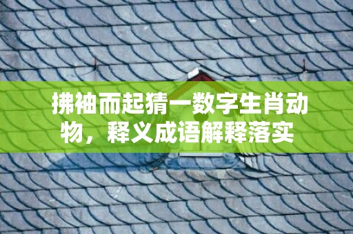 拂袖而起猜一数字生肖动物，释义成语解释落实插图