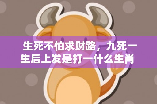 生死不怕求财路，九死一生后上发是打一什么生肖 最佳成语最佳释义解释答插图