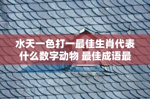 水天一色打一最佳生肖代表什么数字动物 最佳成语最佳释义解释答