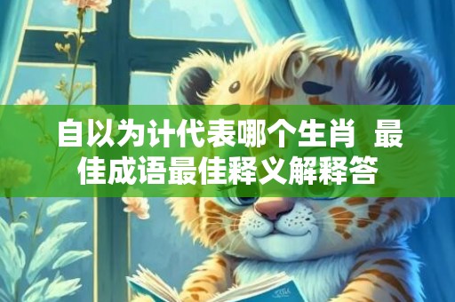 自以为计代表哪个生肖  最佳成语最佳释义解释答