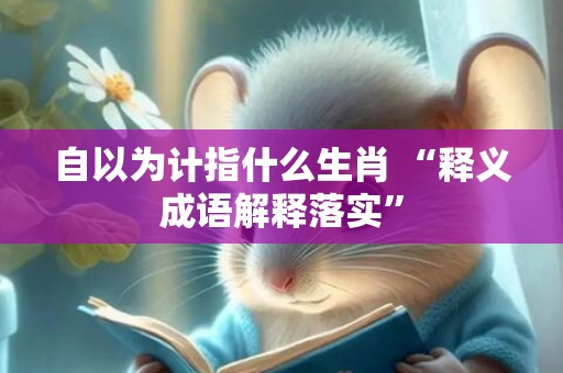 自以为计指什么生肖 “释义成语解释落实”