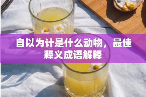 自以为计是什么动物，最佳释义成语解释插图