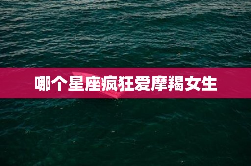 哪个星座疯狂爱摩羯女生