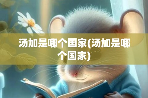 汤加是哪个国家(汤加是哪个国家)