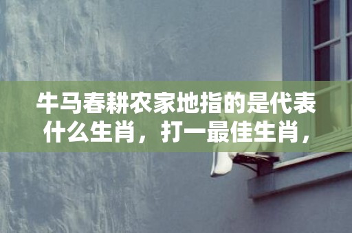 牛马春耕农家地指的是代表什么生肖，打一最佳生肖，成语释义解释落实