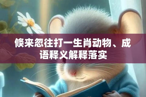 倏来忽往打一生肖动物、成语释义解释落实