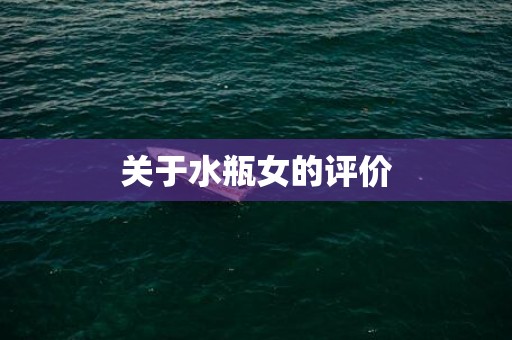 关于水瓶女的评价