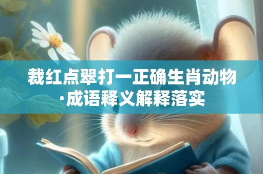 裁红点翠打一正确生肖动物·成语释义解释落实