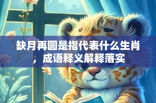 缺月再圆是指代表什么生肖，成语释义解释落实