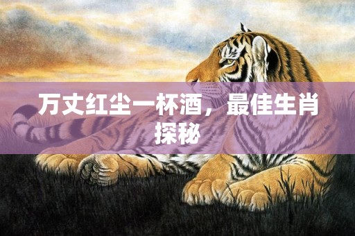 万丈红尘一杯酒，最佳生肖探秘