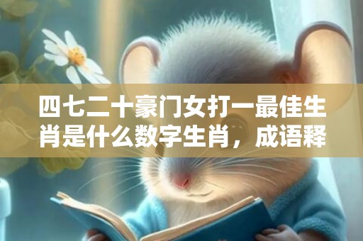 四七二十豪门女打一最佳生肖是什么数字生肖，成语释义解释落实