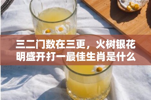 三二门数在三更，火树银花明盛开打一最佳生肖是什么数字生肖 最佳成语释义解释答