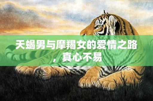 天蝎男与摩羯女的爱情之路，真心不易