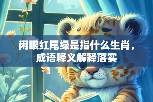闲眼红尾绿是指什么生肖，成语释义解释落实