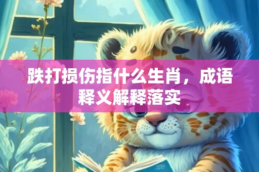 跌打损伤指什么生肖，成语释义解释落实