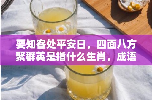 要知客处平安日，四面八方聚群英是指什么生肖，成语释义解释落实