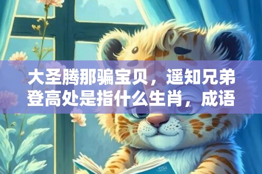 大圣腾那骗宝贝，遥知兄弟登高处是指什么生肖，成语释义解释落实