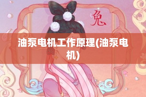 油泵电机工作原理(油泵电机)