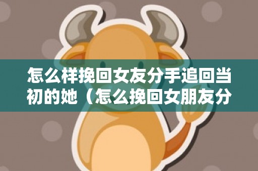 怎么样挽回女友分手追回当初的她（怎么挽回女朋友分手）