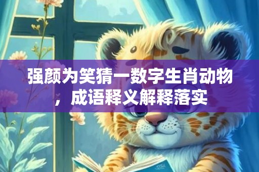 强颜为笑猜一数字生肖动物，成语释义解释落实
