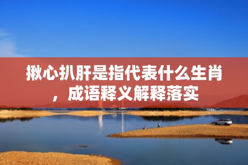 揪心扒肝是指代表什么生肖，成语释义解释落实