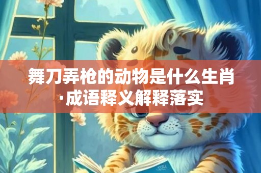 舞刀弄枪的动物是什么生肖·成语释义解释落实