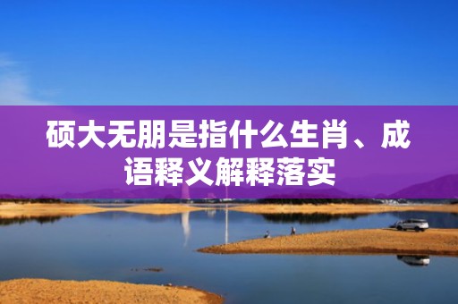 硕大无朋是指什么生肖、成语释义解释落实