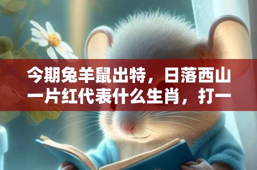 今期兔羊鼠出特，日落西山一片红代表什么生肖，打一最佳生肖数字，成语释义落实解释