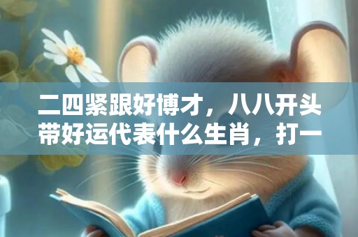 二四紧跟好博才，八八开头带好运代表什么生肖，打一最佳生肖数字,释义成语解释落实