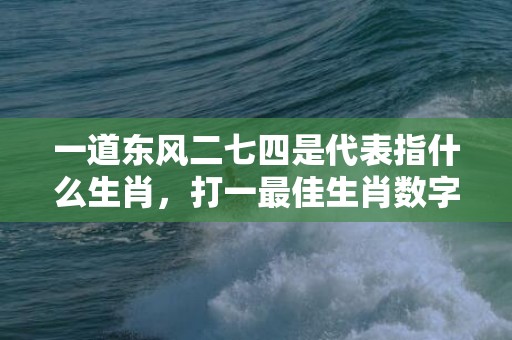 一道东风二七四是代表指什么生肖，打一最佳生肖数字，最佳成语最佳释义