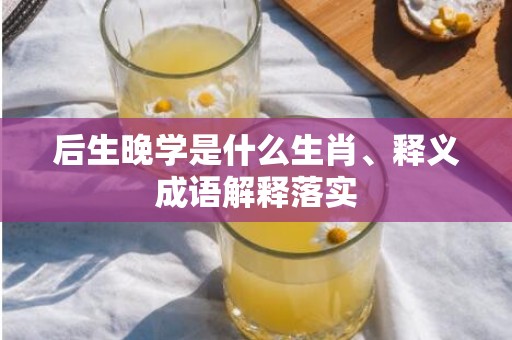 后生晚学是什么生肖、释义成语解释落实