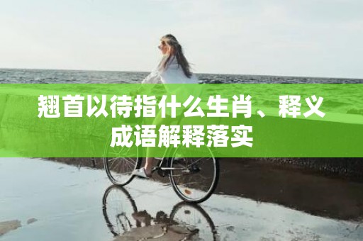 翘首以待指什么生肖、释义成语解释落实