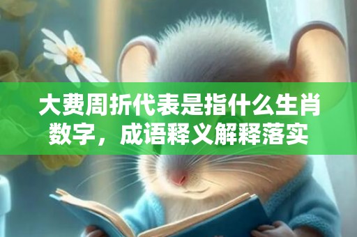 大费周折代表是指什么生肖数字，成语释义解释落实