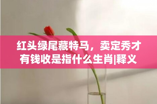 红头绿尾藏特马，卖定秀才有钱收是指什么生肖|释义成语解释落实