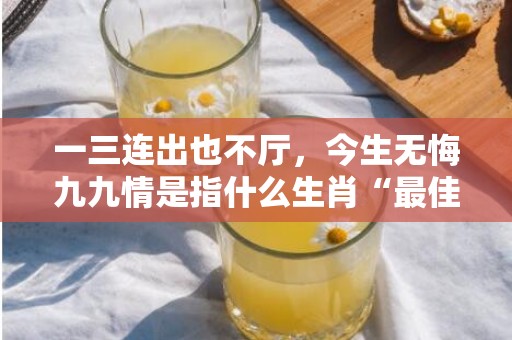 一三连出也不厅，今生无悔九九情是指什么生肖“最佳释义解释答”