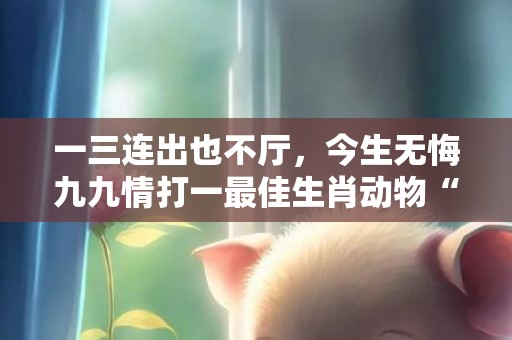 一三连出也不厅，今生无悔九九情打一最佳生肖动物“最佳释义解释答”