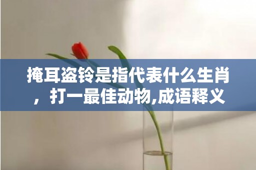 掩耳盗铃是指代表什么生肖，打一最佳动物,成语释义解释落实