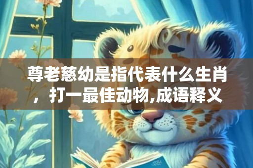 尊老慈幼是指代表什么生肖，打一最佳动物,成语释义解释落实