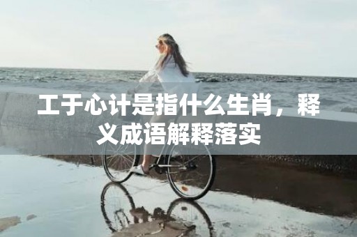 工于心计是指什么生肖，释义成语解释落实
