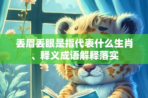 丢眉丢眼是指代表什么生肖、释义成语解释落实