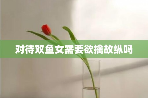 对待双鱼女需要欲擒故纵吗