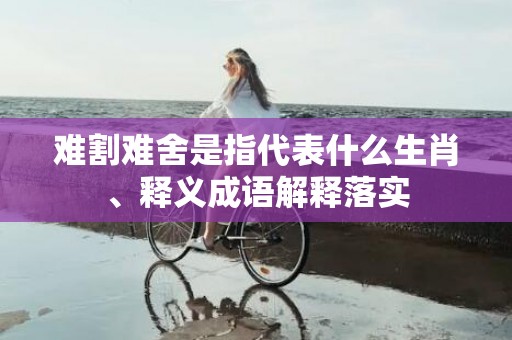 难割难舍是指代表什么生肖、释义成语解释落实