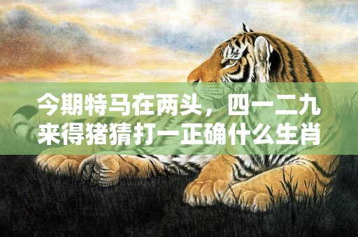 今期特马在两头，四一二九来得猪猜打一正确什么生肖·最佳成语最佳释义解释答