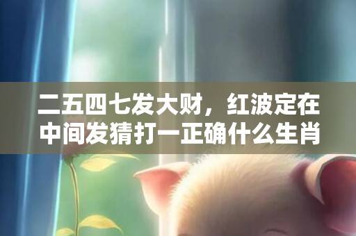 二五四七发大财，红波定在中间发猜打一正确什么生肖·最佳成语最佳释义解释答
