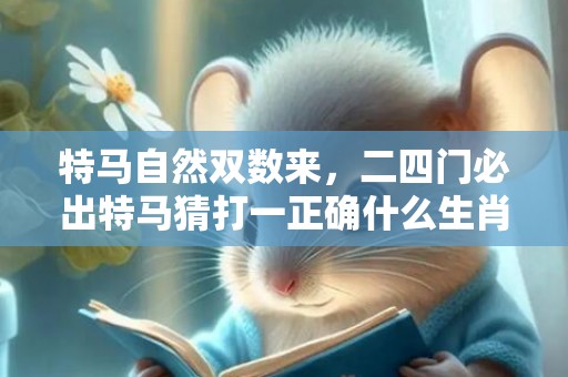 特马自然双数来，二四门必出特马猜打一正确什么生肖·最佳成语最佳释义解释答