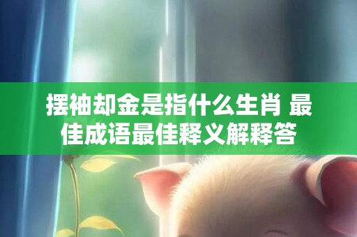 摆袖却金是指什么生肖 最佳成语最佳释义解释答