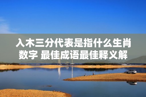 入木三分代表是指什么生肖数字 最佳成语最佳释义解释答